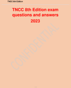 TNCC 8th Edition exam  QUESTIONS WITH DETAILED VERIFIED ANSWERS (100% CORRECTA+ GRADE ASSURED NEW!!