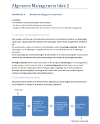 Algemeen Management samenvatting