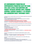 ATI COMPREHENSIVE PREDICTOR|ATI COMPREHENSIVE PREDICTOR EXAM TEST BANK 2024-2025 ACTUAL EXAM QUESTIONS AND CORRECT DETAILED ANSWERS (100% VERIFIED ANSWERS) |ALREADY GRADED A+ BY EXPERTS NEW GENERATION PASS!!! TOPSCORE!!! NEW!!!