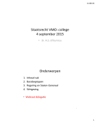 Staatsrecht - ESL/VMO - hoorcollege 1