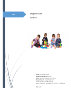 stagedossier Pedagogiek