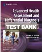 Test Bank For Advanced Health Assessment And Differential Diagnosis Essentials For Clinical Practice 1st Edition By Myrick