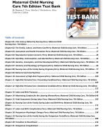 Test Bank Maternal Child Nursing Care 7th Edition by Shannon Perry