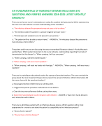 ATI FUNDAMENTALS OF NURSING TESTBANK REAL EXAM 270 QUESTIONS AND VERIFIED ANSWERS 2024-2025 LATEST UPDATE// GRADED A+ The nurse and a new nurse in orientation are caring for a patient with pneumonia. Which statement by the new nurse will indicate a correc