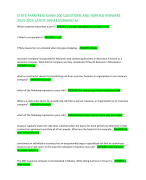 STATE FARM REAL EXAM 200 QUESTIONS AND VERIFIED ANSWERS 2024-2025 LATEST UPDAE//GRADED A+ Which stat