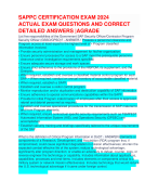 SAPPC CERTIFICATION EXAM 2024  ACTUAL EXAM QUESTIONS AND CORRECT DETAILED ANSWERS |AGRADE  List five responsibilities of the Government SAP Security Officer/Contractor Program  Security Officer (GSSO/CPSO)? 