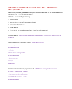 MN 576 MIDTERM EXAM 160 QUESTIONS AND CORRECT ANSWERS 2024 LATEST//GRADED A+ Most complications that develop during pregnancy are preventable. What are the major complications that account for ~75% of all maternal deaths? – 