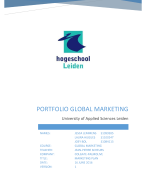 Portfolio Global Marketing | Minor International Business II
