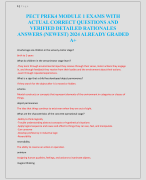 PECT PREK4 MODULE 1 EXAMS WITH  ACTUAL CORRECT QUESTIONS AND  VERIFIED DETAILED RATIONALES  ANSWERS (NEWEST) 2024 ALREADY GRADED  A+