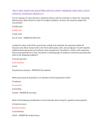 TNCC FINAL EXAM 100 QUESTIONS AND ACCURATE ANSWERS 2024-2025 LATEST UPDATES //ALREADY GRADED A+ You are treating a 27-year old male in respiratory distress who was involved in a house fire. Calculating TBSA burned is deferred d/t the need for emergent int