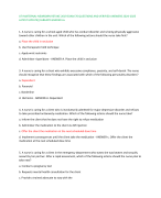 ATI MATERNAL-NEWBORN RETAKE 2019 EXAM 70 QUESTIONS AND VERIFIED ANSWERS 2024-2025 LATEST UPDATE//ALREADY GRADED A+ 1. A nurse is caring for a school-aged child who has conduct disorder and is being physically aggressive toward other children in the unit. 