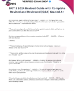 DOT 4 FINAL  REAL EXAM GUIDE WITH REVISED AND CORRECT QUESTIONS AND ANSWERS GRADED A+ [LATEST REVIEW]