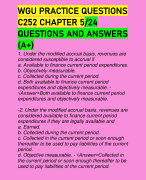 WGU PRACTICE QUESTIONS C252 CHAPTER 5/24 QUESTIONS AND ANSWERS (A+)
