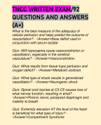 TNCC WRITTEN EXAM/92 QUESTIONS AND ANSWERS (A+)