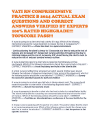 VATI RN COMPREHENSIVE PRACTICE B 2024 ACTUAL EXAM QUESTIONS AND CORRECT ANSWERS VERIFIED BY EXPERTS 100% RATED HIGHGRADE!!! TOPSCORE PASS!!!