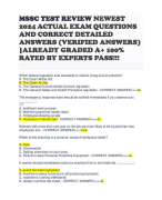 MSSC TEST REVIEW NEWEST 2024 ACTUAL EXAM QUESTIONS AND CORRECT DETAILED ANSWERS (VERIFIED ANSWERS) |ALREADY GRADED A+ 100% RATED BY EXPERTS PASS!!!
