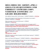 DISA HBSS 201 ADMIN ePO5.1 (2024) EXAM QUESTIONS AND CORRECT ANSWERS (100% VERIFIED ANSWERS) |A+ GRADE HIGHSCORE!