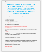 IAAI CFI CERTIFICATION EXAMS AND  STUDY GUIDE|CURRENTLY TESTING  VERSIONS| WITH ACTUAL CORRECT  QUESTIONS AND VERIFIED DETAILED  RATIONALES ANSWERS 2024 (NEWEST)  ALREADY GRADED A+