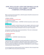 ENPC FINAL EXAM LATEST 2023-2024 REAL EXAM  150 QUESTIONS AND CORRECT ANSWERS  (VERIFIED ANSWERS)|AGRADE   When a poison has been ingested by a child, the parents should be instructed to do  which of the following first?	 