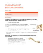Werkboekvragen arm - anatomie van het bewegingsapparaat (in vivo)