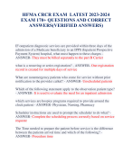 HFMA CRCR EXAM  LATEST 2023-2024  EXAM 170+ QUESTIONS AND CORRECT  ANSWERS(VERIFIED ANSWERS)   IF outpatient diagnostic services are provided within three days of the admission of a Medicare beneficiary to an IPPS (Inpatient Prospective 