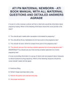 ATI PN MATERNAL NEWBORN - ATI BOOK MANUAL WITH ALL MATERNAL QUESTIONS AND DETAILED ANSWERS AGRADE.pdf