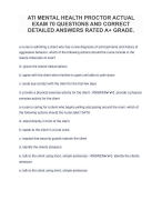 ATI MENTAL HEALTH PROCTOR ACTUAL EXAM 70 QUESTIONS AND CORRECT DETAILED ANSWERS RATED A+ GRADE..pdf