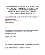 ATI MATERNAL NEWBORN PROCTORED 2024 ACTUAL TEST BANK WITH 300 REAL EXAM QUESTIONS AND CORRECT DETAILED ANSWERS WITH RATIONALES (VERIFIED ANSWERS) ALREADY GRADED A+.pdf