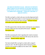 RN HESI NUTRITION EXAM / HESI RN NUTRITION PROCTORED EXAM NEWEST EXAM 2023-2024 REAL  EXAM WITH ACTUAL EXAM QUESTIONS AND WELL  ELABORATED ANSWERS | ALREADY GRADED A+ (BRAND NEW!!) 