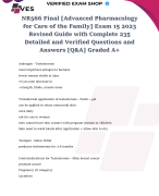 NR566 Final Exam 2 2023 Revised Guide with Complete 235 Detailed and Verified Questions and Answers