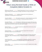 NR511 2024 Revised Guide 4 With 27 Complete [Q&A] Graded A+