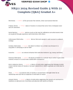 NR511 2024 Revised Guide With 140 Complete [Q&A] Graded A+