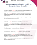 NR511 2024 Revised Guide 6 With 20 Complete [Q&A] Graded A+