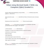NR511 2024 Revised Guide 7 With 119 Complete [Q&A] Graded A+