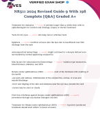 NR511 2024 Revised Guide 9 With 198 Complete [Q&A] Graded A+