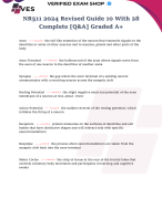 NR511 2024 Revised Guide 10 With 28 Complete [Q&A] Graded A+