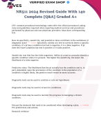 NR511 2024 Revised Guide With 140 Complete [Q&A] Graded A+