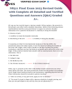 NR511 Final Exam 2023 Revised Guide with Complete 26 Detailed and Verified Questions and Answers [Q&A] Graded A+.