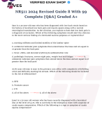 NR511 Final Exam 2024 Revised Guide 8 With 99 Complete [Q&A] Graded A+