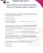 NR511 Midterm 2024 Revised Guide 5 With 371 Complete [Q&A] Graded A+