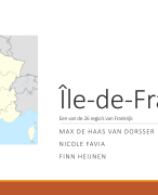 Onderzoeksopdracht Frans 1e klas Ile-de-France