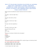 WGU C777 EXAM 2024 | TESTING EXAM WITH ALL QUIZZES OBJECTIVE ASSESSMENT AND PRE ASSESMENT WITHSTUDY GUIDE AND INSTRUCTOR SUMMARIZED NOTES | ACCURATE AND VERIFIED FOR GUARANTEED PASS | LATEST UPDATE