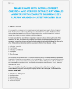 NAVLE EXAMS WITH ACTUAL CORRECT QUESTION AND VERIFIED DETAILED RATIONALES  ANSWERS WITH COMPLETE SOLUTION 2023 ALREADY GRADED A+LATEST UPDATED 2024