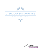 Minor Public Health Literatuur samenvatting