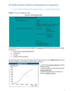 AFI-32306 Nutrition, Welfare and Reproduction in Aquaculture