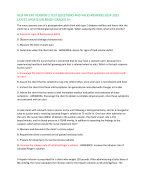 HESI RN EXIT VERSION 2 TEST QUESTIONS AND VALID ANSWERS 2024-2025 LATEST UPDATE//ALREADY GRADED A+  The nurse assumes care of a postoperative adult client with type 2 diabetes mellitus and learns that the client has a current blood glucose level of 720 mg