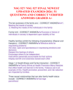 NSG 527/ NSG 527 FINAL NEWEST  UPDATED EXAM2024-2026 | 51  QUESTIONS AND CORRECT VERIFIED  ANSWERS GRADED A