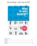 Samenvatting bedrijfskunde - wat is een bedrijf?