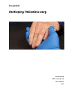 Palliatieve zorg verslag keuzedeel