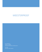 Meesterproef Biologie - ULO VU